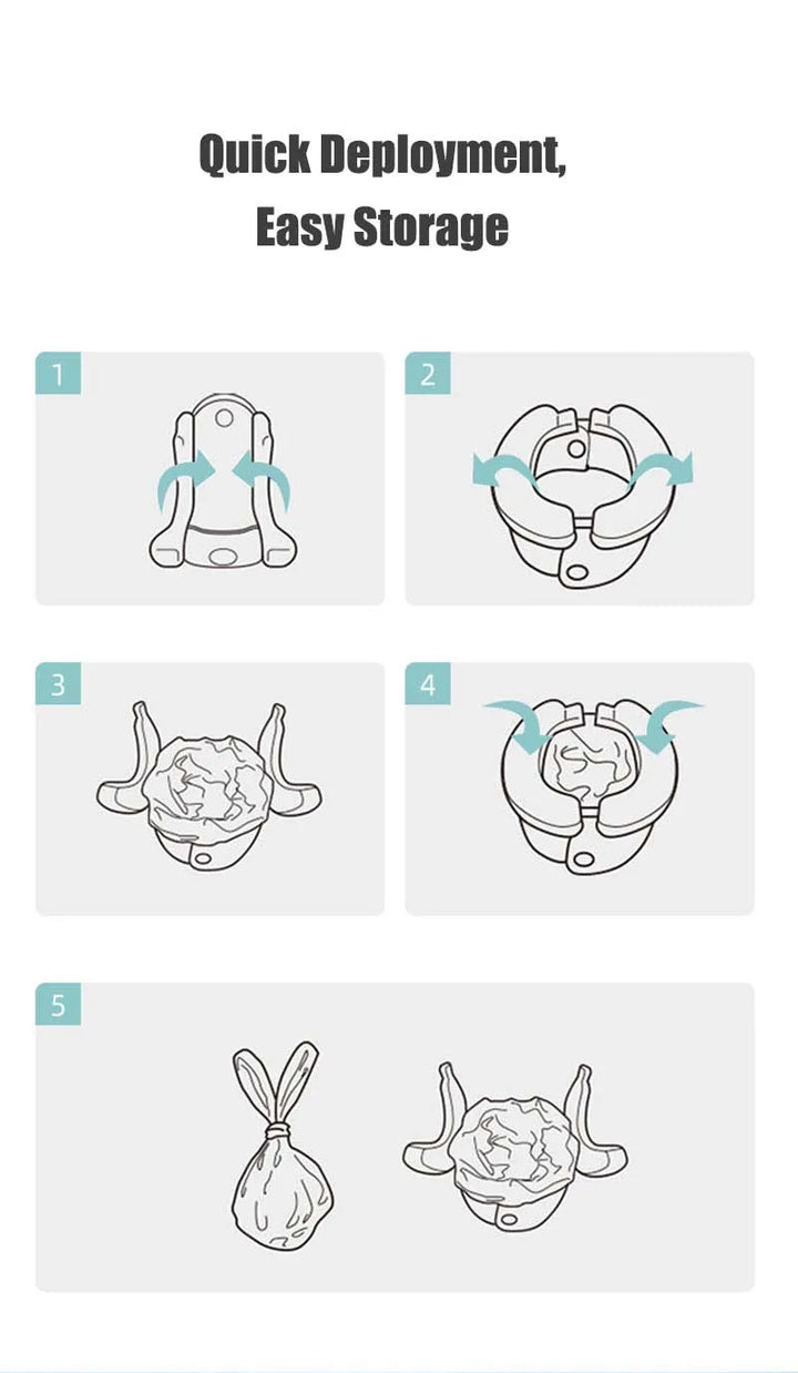 Kids hygiene solution: a portable folding potty training seat for toddlers, essential travel gear