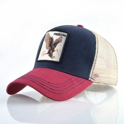 Adjustable baseball cap with Freedom Eagle embroidery. Unisex design for sun protection & casual outdoor wear.
