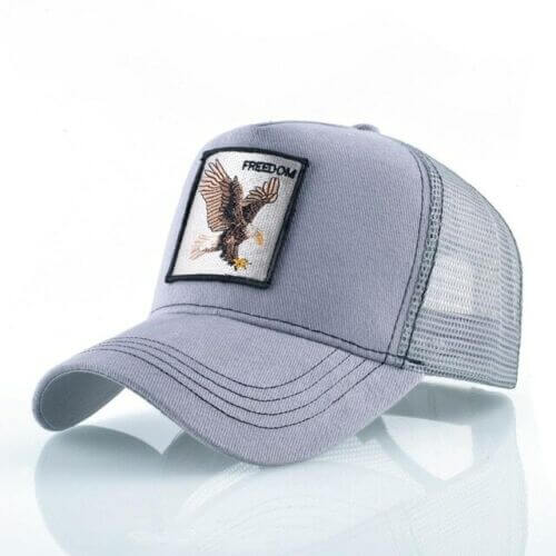 Comfortable adjustable unisex baseball cap featuring a bold Freedom Eagle design. Ideal for casual summer wear.