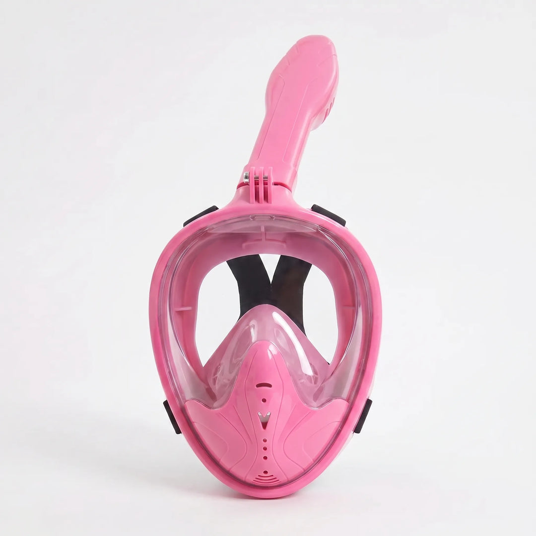 Easy breathing full-face snorkel mask, providing a panoramic view for amazing underwater swimming and diving experiences.