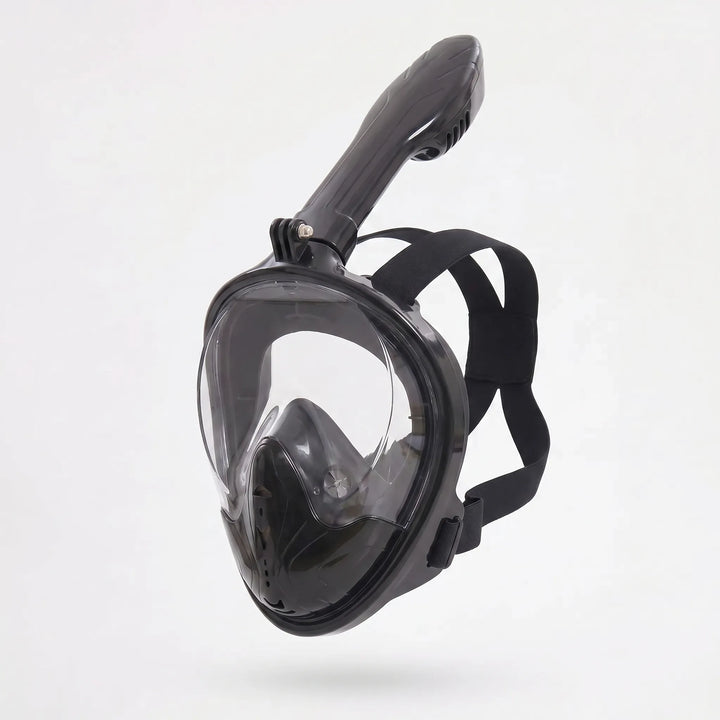 High-performance full-face snorkel mask with panoramic vision, ideal for safe & enjoyable underwater exploration.