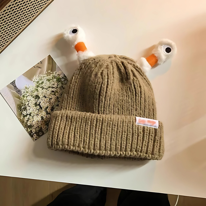 Assortment of Fun Monster Glowing Knit Hats in various colors, unisex and warm winter caps