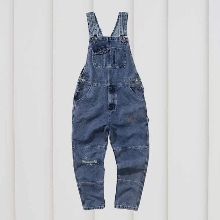 Unisex garden overalls featuring adjustable straps & multiple utility pockets. Ideal durable gardening apparel.