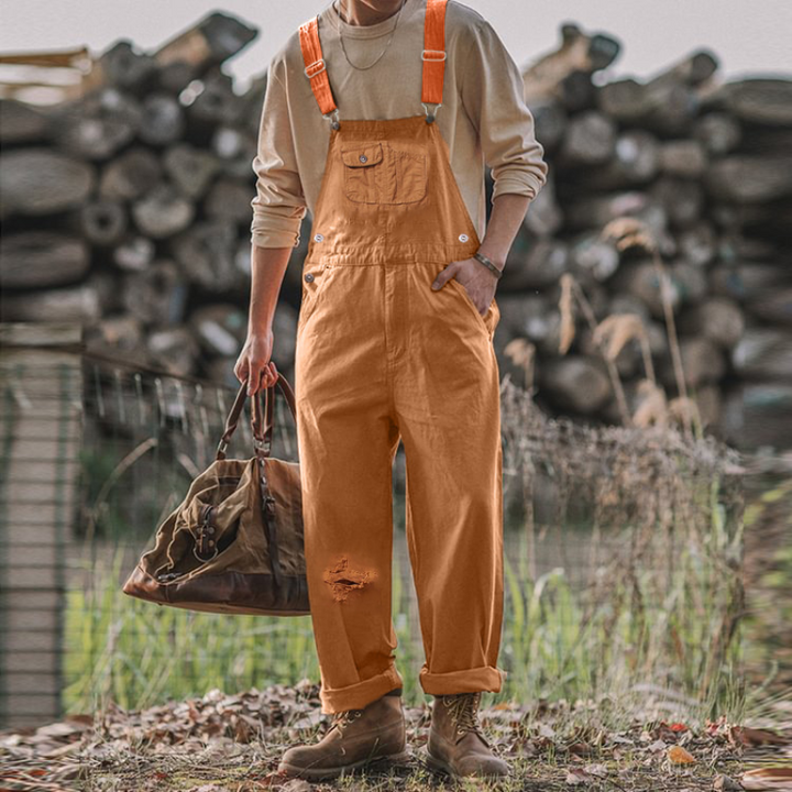 Comfortable unisex garden overalls, perfect for outdoor work. Durable gardening apparel with practical pockets.