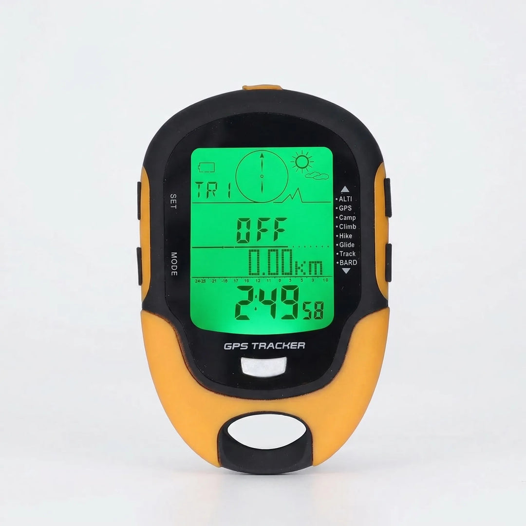 Advanced GPS altimeter with barometer & compass. Essential outdoor navigation tool for hiking, camping, & adventure gear.