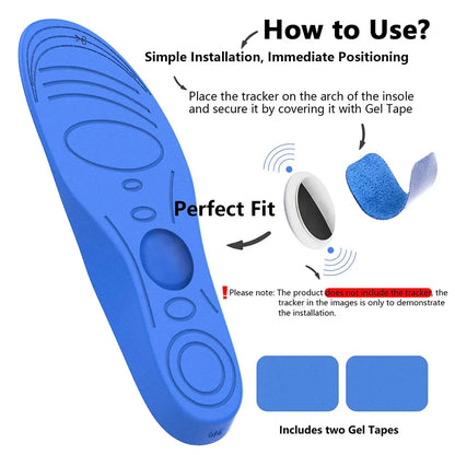 GPS tracking insoles for adults & seniors, providing discreet location monitoring for safety.