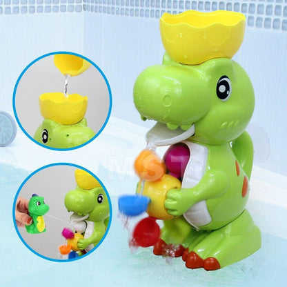 Dinosaur bath toy spraying water, educational & safe, for baby bathing & toddler fun