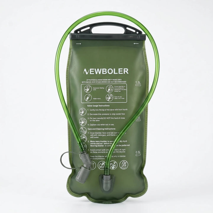 Flexible water reservoir, unisex design, fits most hydration vests & backpacks. Stay hydrated on any trail.