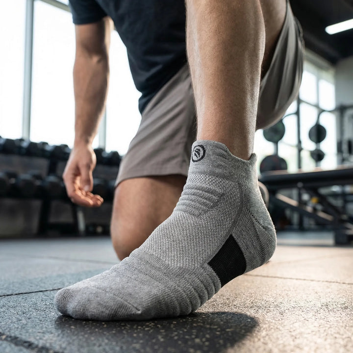 Unisex high elastic compression sports tube socks for enhanced athletic performance & support.