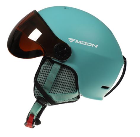 High-quality durable ski helmet with removable components for winter safety.