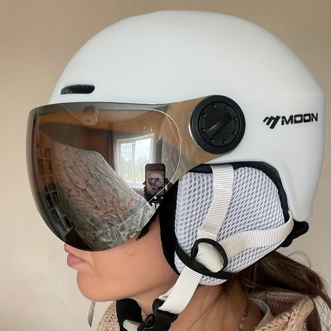 Snowboard helmet, durable and comfortable, perfect for outdoor adventure safety.