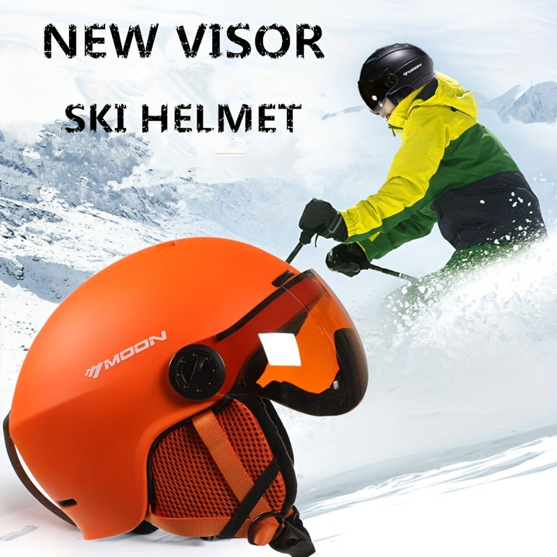 Unisex ski & snowboard helmet with removable lining for maximum protection.