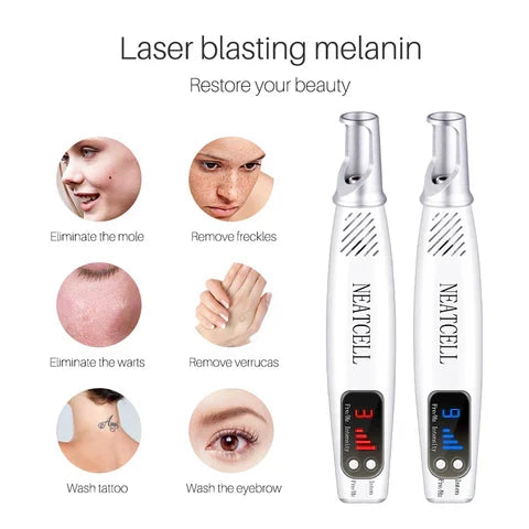 Professional results at home: powerful laser device for tattoo & spot removal.