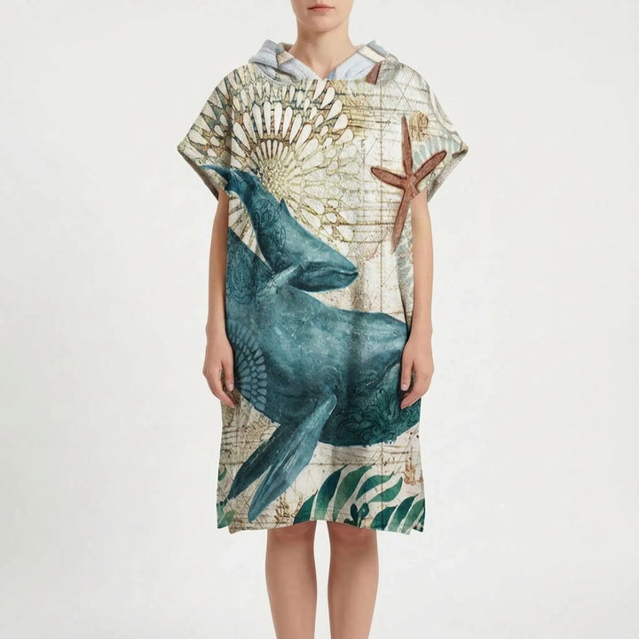 Unisex changing poncho towel, great for beach, pool, surfing, and easy changing.