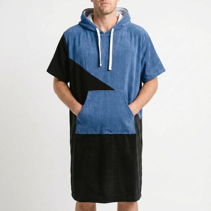 Surf changing poncho: quick-dry hooded robe for men & women, essential for beach, pool, and water sports.
