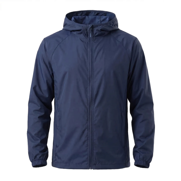 Hooded windbreaker jacket for hiking & camping, unisex and offering ultimate weather protection.