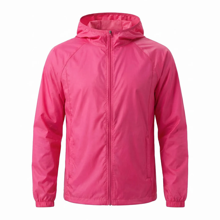 Multi-purpose hooded windbreaker, unisex, perfect for travel, fishing, and outdoor sports.