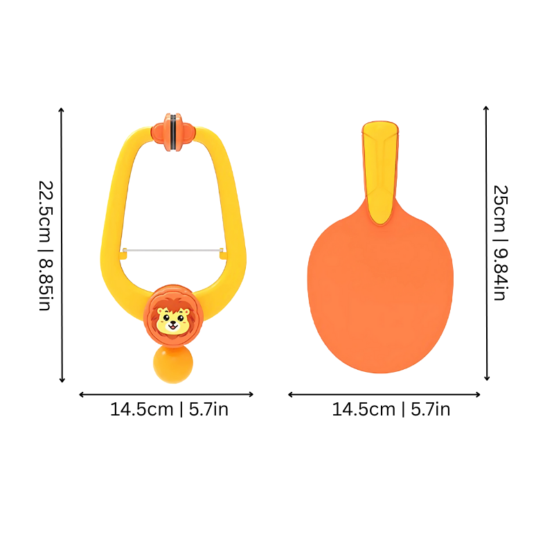 Portable hanging table tennis set, an engaging indoor game for children and adults