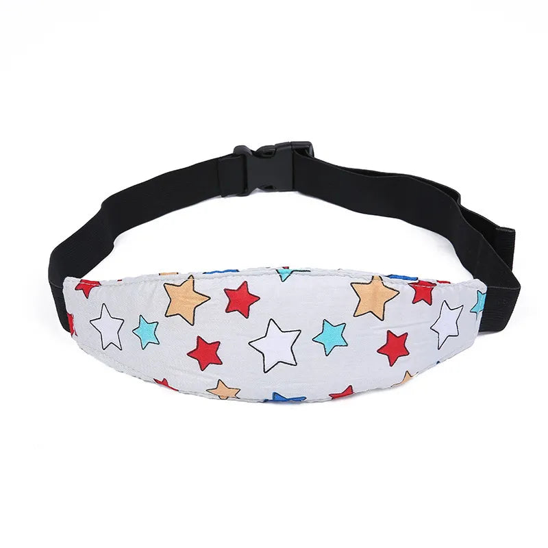 Infant car seat head support with adjustable strap, a key child safety accessory & travel essential.