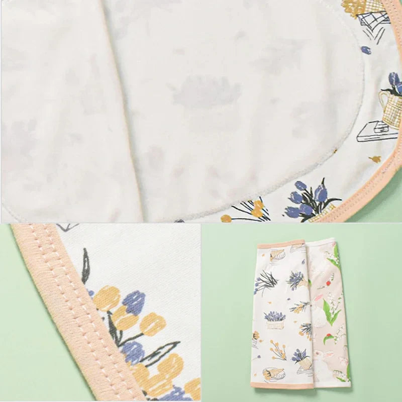 Unisex baby swaddle blanket with playful animal prints, cozy newborn wrap for belly protection