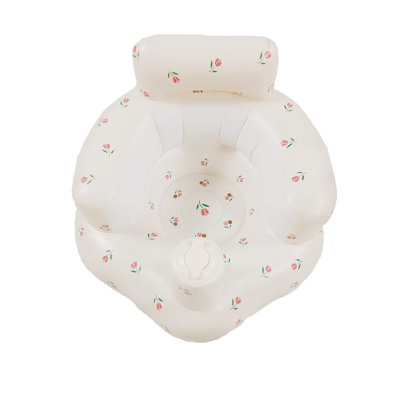Compact inflatable baby chair, easy to deflate and pack for travel with toddlers