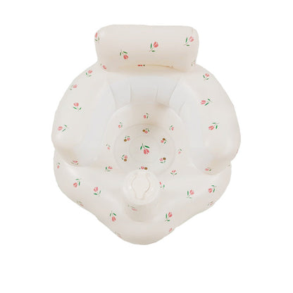 Compact inflatable baby chair, easy to deflate and pack for travel with toddlers