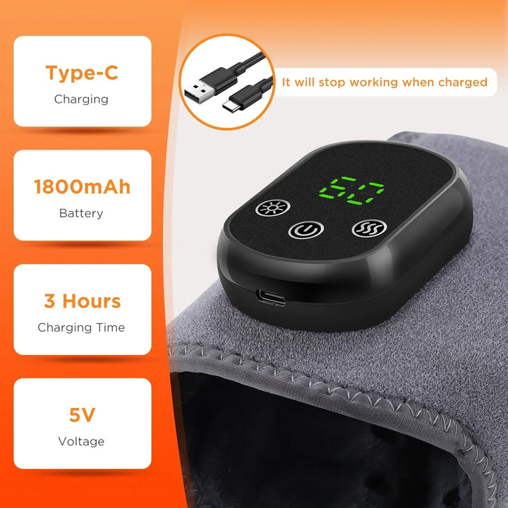 Targeted infrared pain relief for sore wrists and stiff ankles.