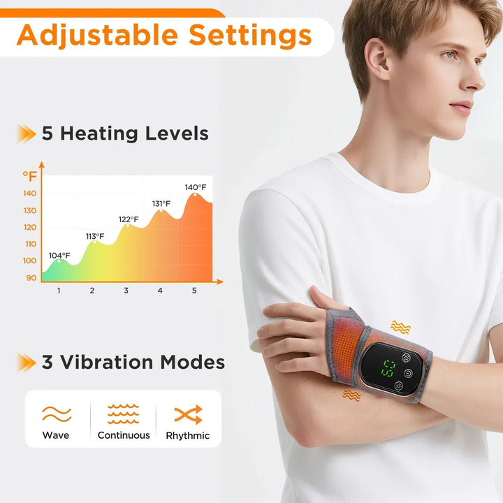 Advanced infrared hot compress massager for joint and muscle pain relief.