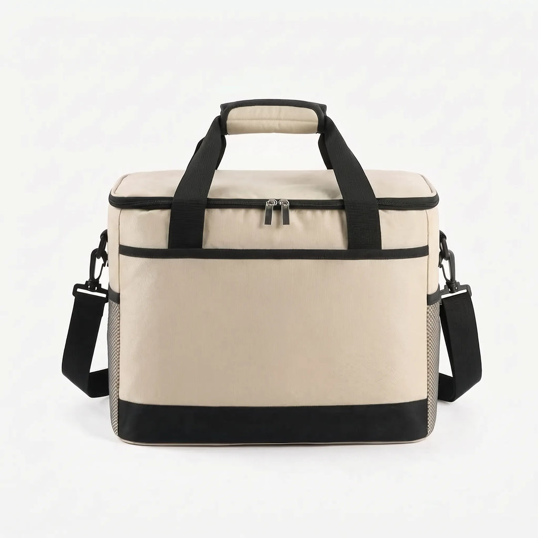 Versatile food carrier & insulated bag for picnics, camping, and daily lunch.