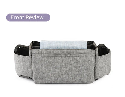 Unisex diaper bag with an attached changing mat, a practical accessory for parenting on the go.