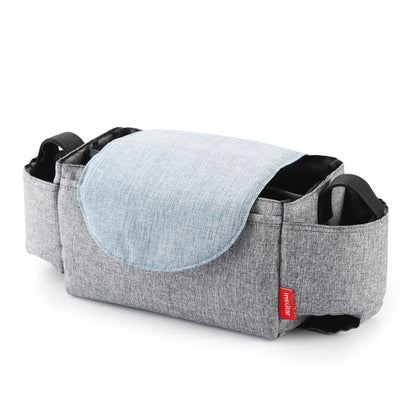 Unisex large capacity diaper bag with multiple compartments, perfect for organizing baby essentials.