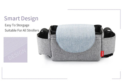 Detail of the durable zipper and waterproof fabric on a unisex insulated diaper bag, newborn care.