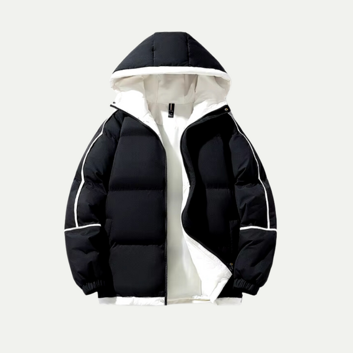 Unisex hooded puffer parka for men & women. An essential insulated jacket for ultimate winter warmth.
