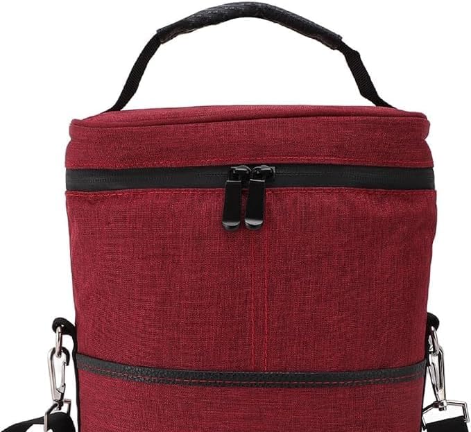 Versatile unisex insulated bag for 2 wine bottles. Keeps beverages cold for parties or travel.