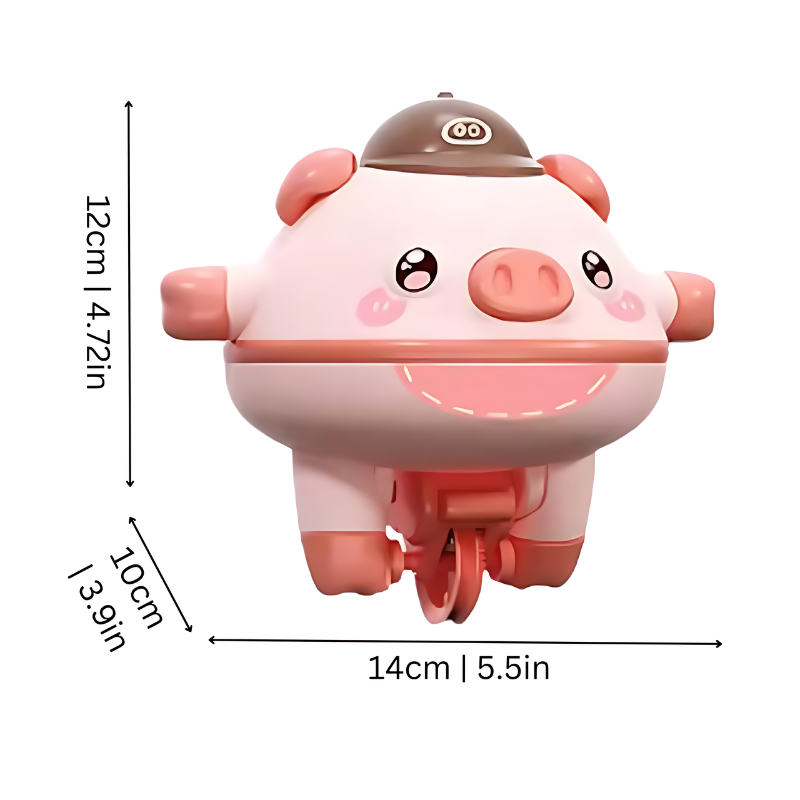 Kids' pig balance toy, interactive developmental playtime for toddlers, includes educational features