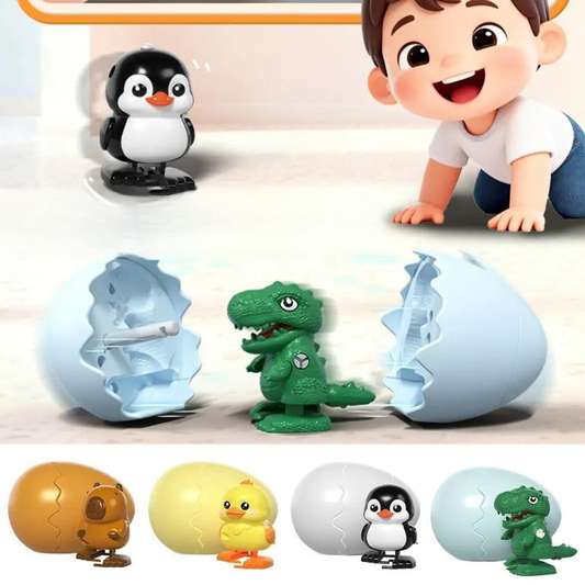 Unisex interactive pop-out animal egg fidget toy for stress relief