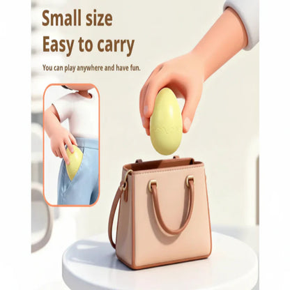 Interactive stress relief animal egg toy, a fun wind-up novelty gift