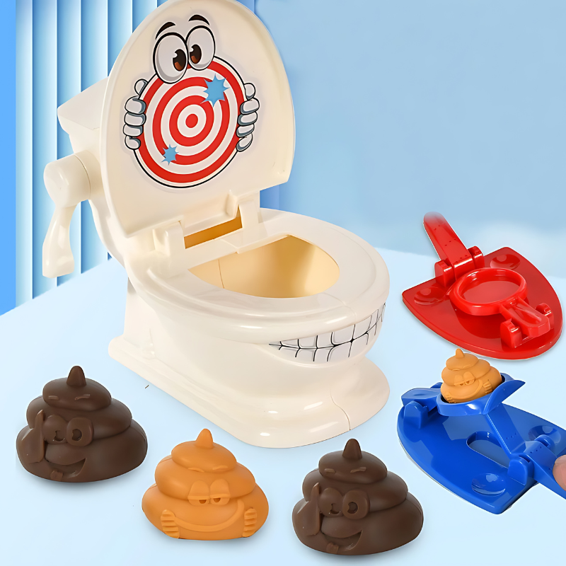 Unisex interactive toilet target game for family fun, perfect kids activity and party game gift