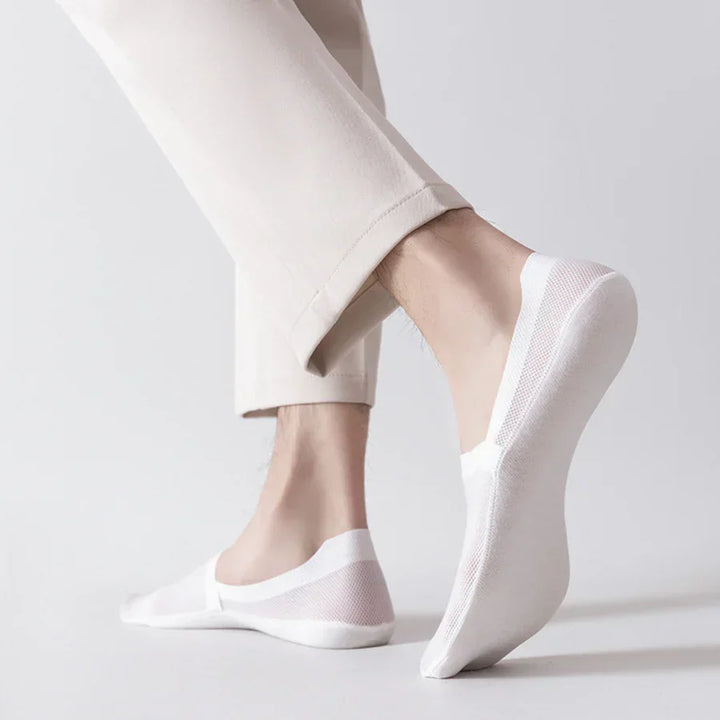 Invisible no-show socks for sneakers & loafers, designed for unisex comfort & an anti-slip fit. Breathable everyday wear.