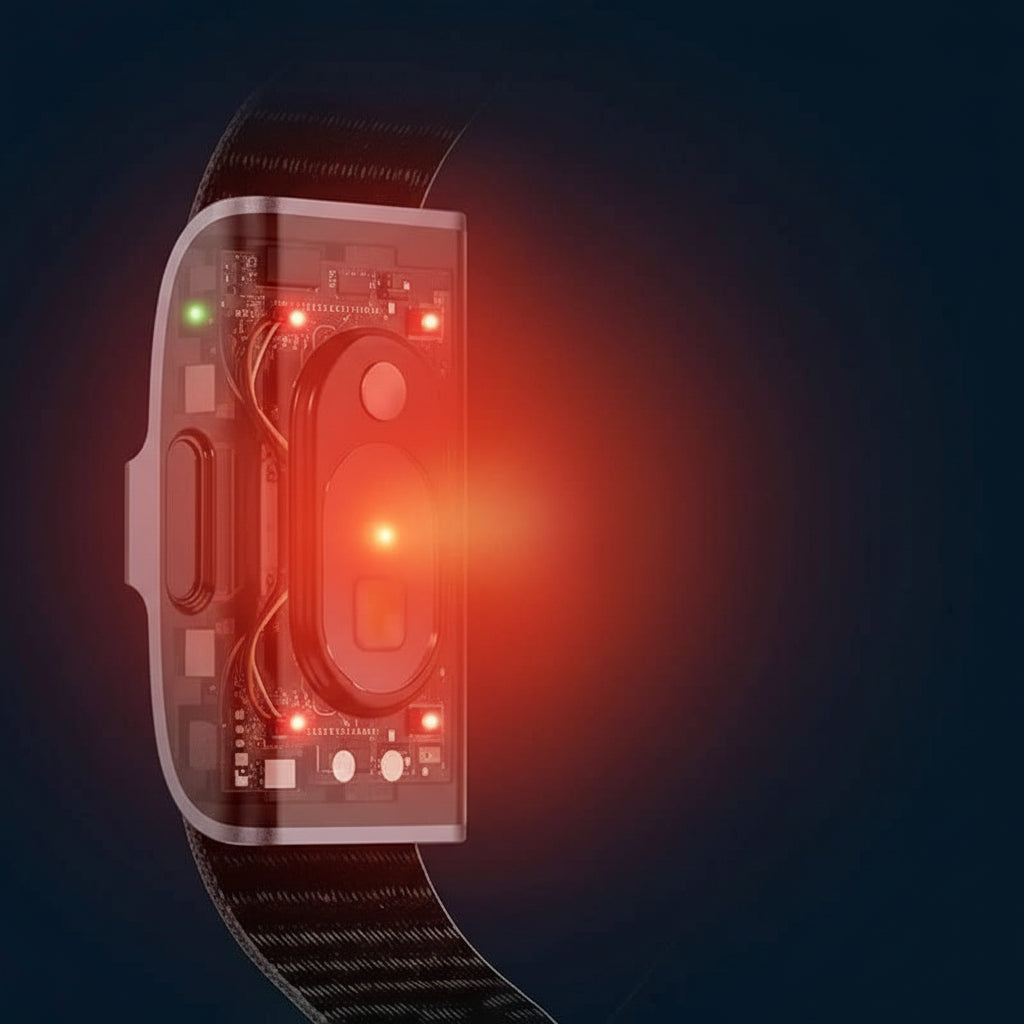 Health monitoring fitness band with IP68 waterproof, blood oxygen (SpO2) & heart rate.