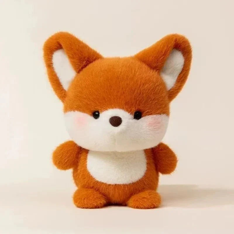 Adorable plush doll, cute animal collectible for display.