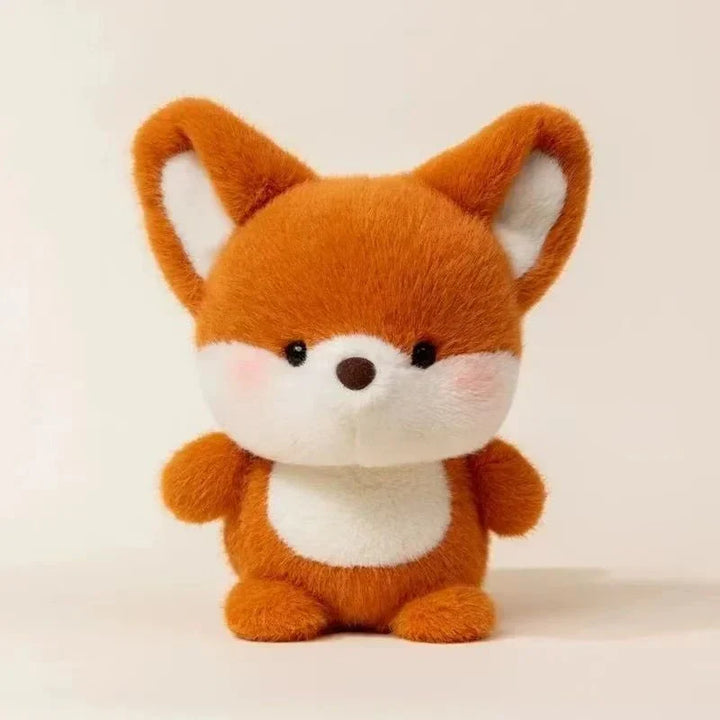 Adorable plush doll, cute animal collectible for display.