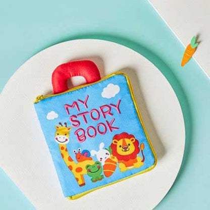 Collection of soft cloth books, excellent learning tools and sensory toys for babies and kids