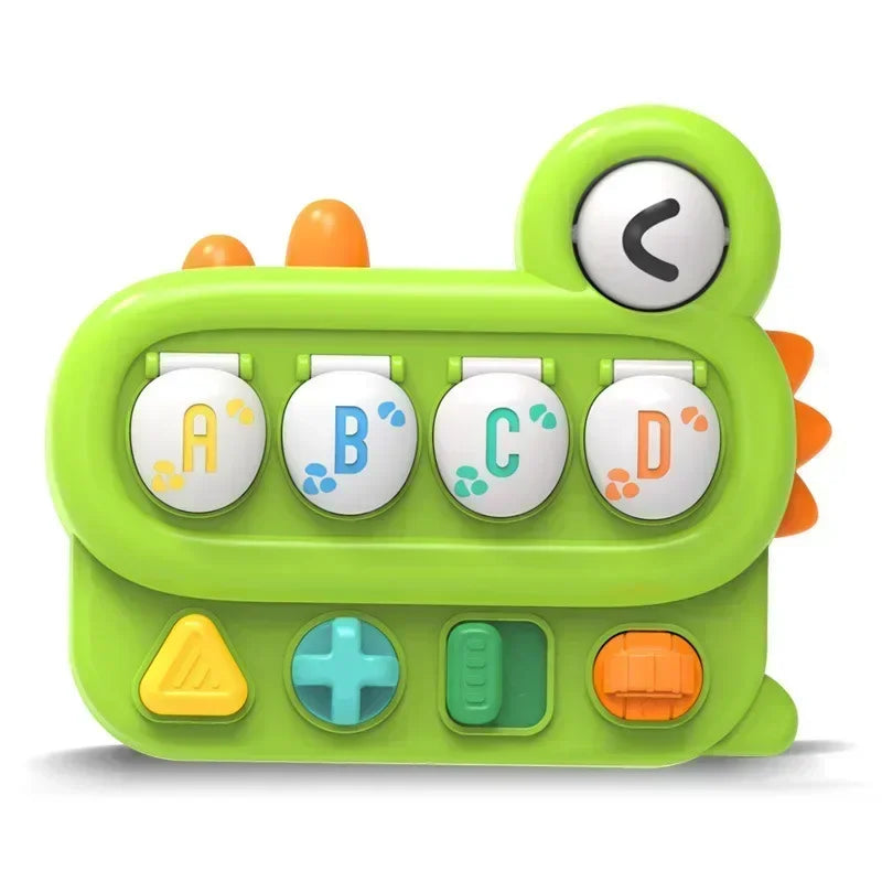 Vibrant pop-up activity toy for kids, assists in motor skills & early learning development.