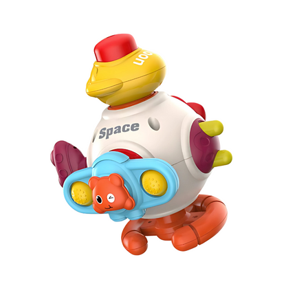 Baby gift: Space themed astronaut pull-string toy, perfect for developing fine motor skills and interactive play
