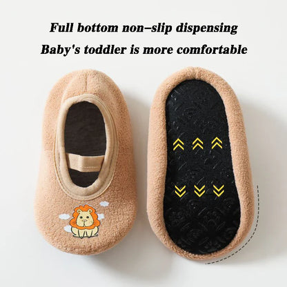 Yellow bee cartoon non-slip sneakers for toddlers, soft knit baby footwear, unisex design
