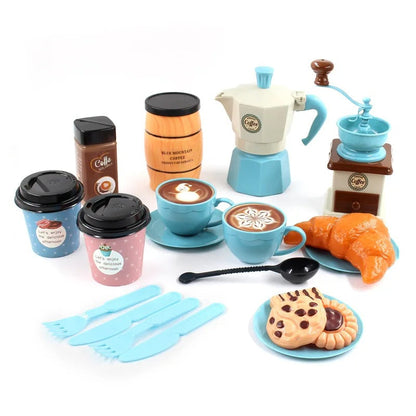 Toddler kids bakery pretend play kitchen set for imaginative play, cafe theme, children's gift