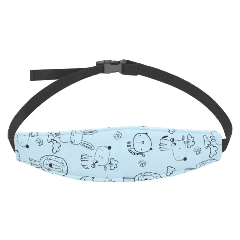 Unisex toddler car seat head support, easy to attach & adjust for neck relief and comfort.