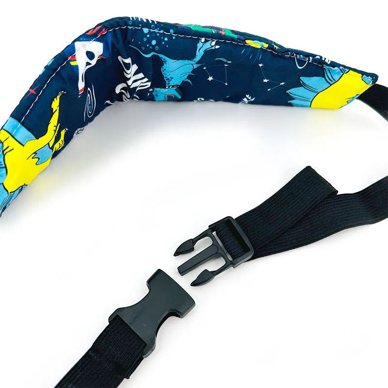 Package includes a unisex kids car seat head support & neck pillow, essential baby safety item.