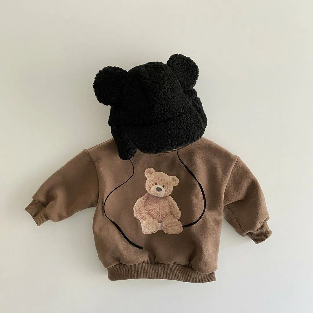 Soft unisex kids' sweatshirt, featuring a vibrant cartoon print, ideal for autumn